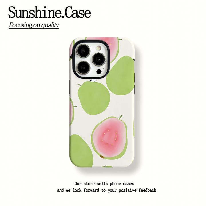 菲林二合一适用苹果华为vivo小米oppo手机壳粉红芭乐16PRO/15