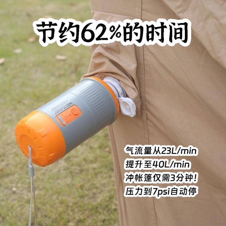 高流速帐篷充气泵40L拉丝垫充气泵7psi自动停