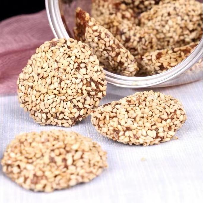 上栗纯手工/芝麻酸枣饼零食芝麻饼闻喜煮饼潮汕糕点枣泥