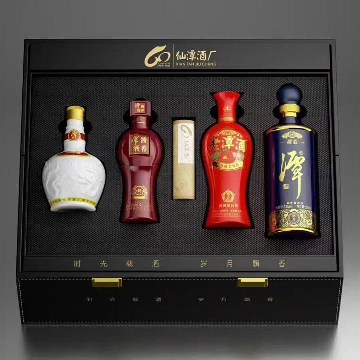 潭酒60周年纪念藏品礼盒（龙潭+紫潭+老潭酒+青潭）53度500ml*4