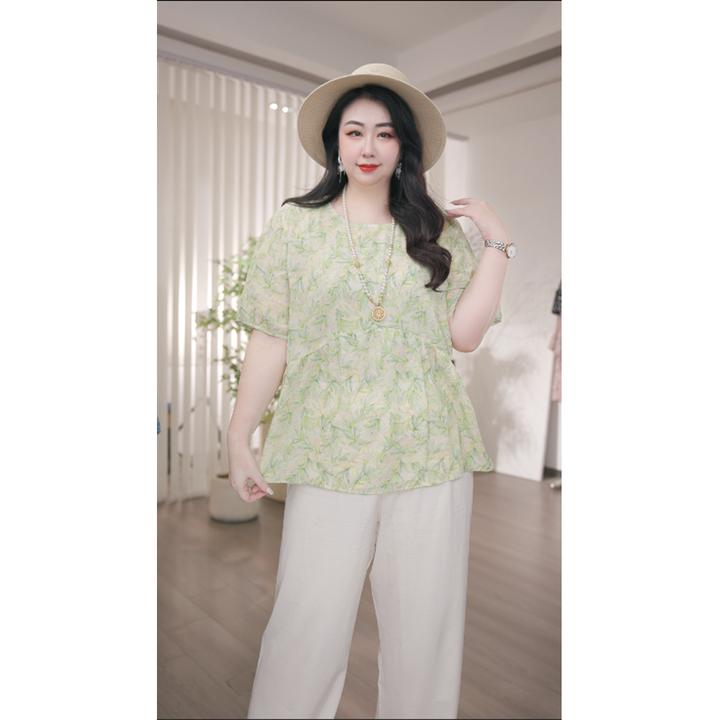 大码休闲女装优雅百搭洋气简约遮肉上衣