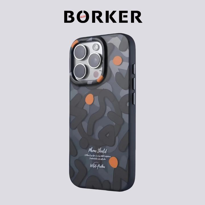 博可涂鸦系列适用于苹果16Promax手机壳/13防摔/15imd磨砂工艺