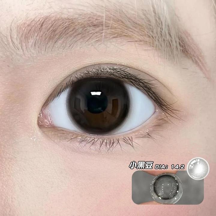 【3副6片组合】小黑豆小直径美瞳黑色自然无锁边视隐形眼镜不伤眼