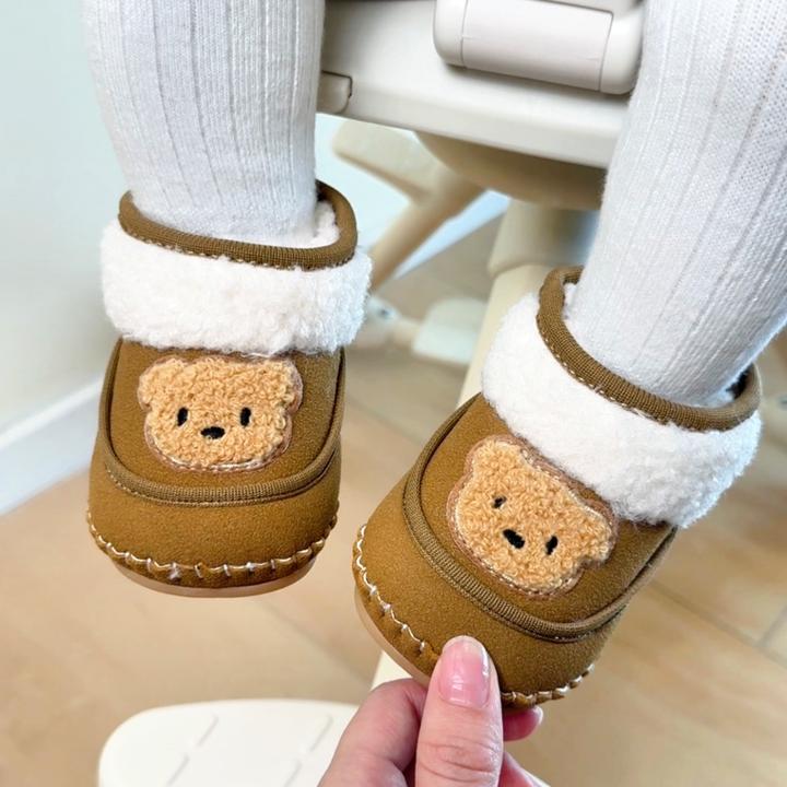冬季防滑不掉婴儿棉鞋步前鞋0到1岁男女宝宝小月龄加绒保暖雪地靴