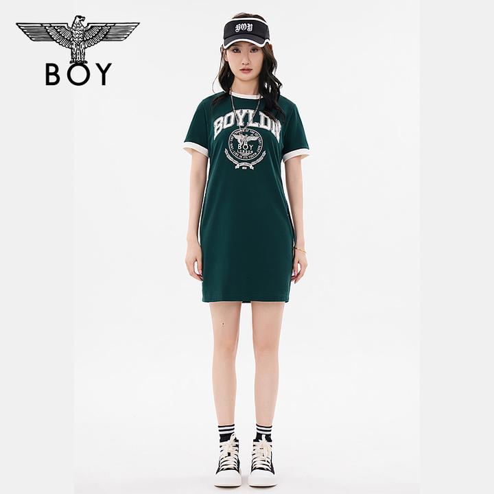 【绿野仙踪】BOYLONDON女裙子学院风休闲收腰连衣裙W17012