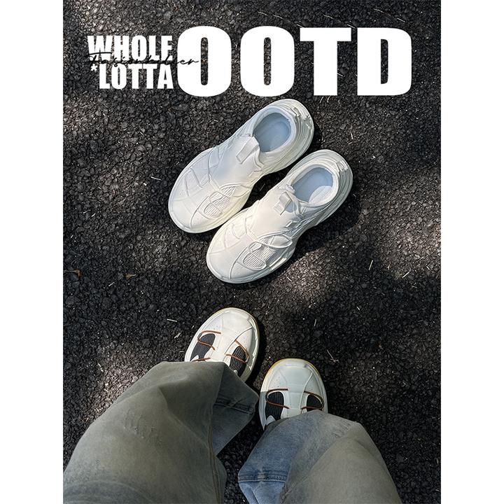 NewRockStarChoppa美式穿搭潮流恶搞老爹鞋男 休闲百搭运动鞋