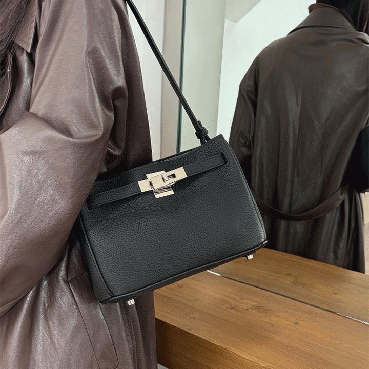 高级感软皮凯莉包女2025新款百搭单肩腋下包小方包时尚单肩斜挎包