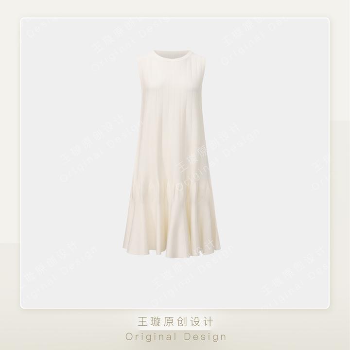 璇之恋·王璇·静美连衣裙（米白色）·王璇原创设计