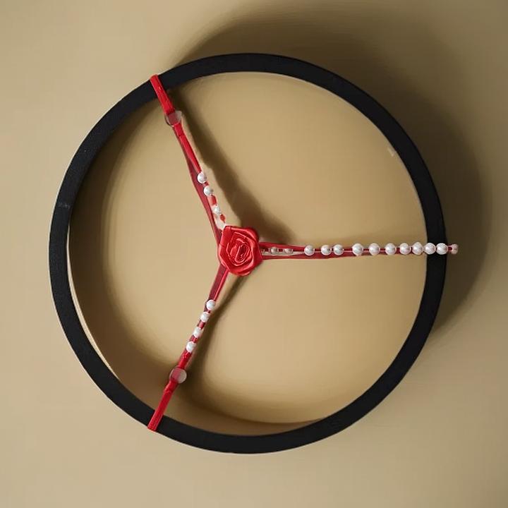 玫瑰花轻奢时尚气质女士百搭复古韩版中古