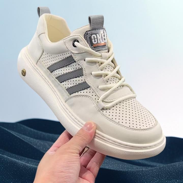 夏季新款运动鞋头层牛皮发泡底超轻休闲复古百搭时尚软底软面9066