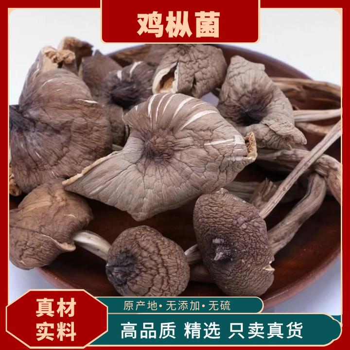 鸡枞菌特产新鲜火把鸡纵菌干蘑菇野生菌鸡棕菌煲汤料茯苓鸡枞菌干
