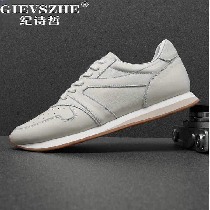 纪诗哲男鞋潮流透气百搭运动鞋男款时尚轻便跑步鞋舒适简约休闲鞋