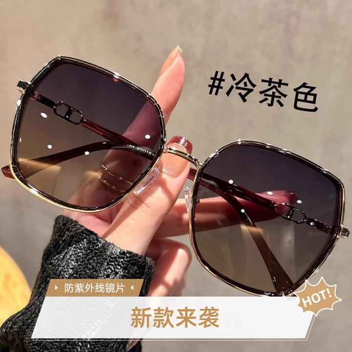 太阳眼镜女士2025新款偏光遮阳防紫外线户外墨镜大脸显瘦开车专用