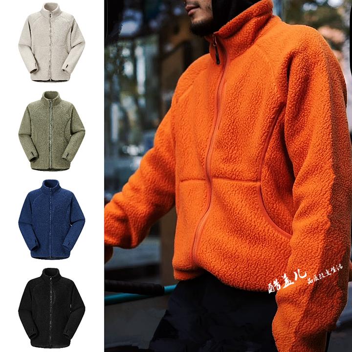 御寒利器！山系户外秋冬男女情侣加厚加绒保暖防风多口袋抓绒外套