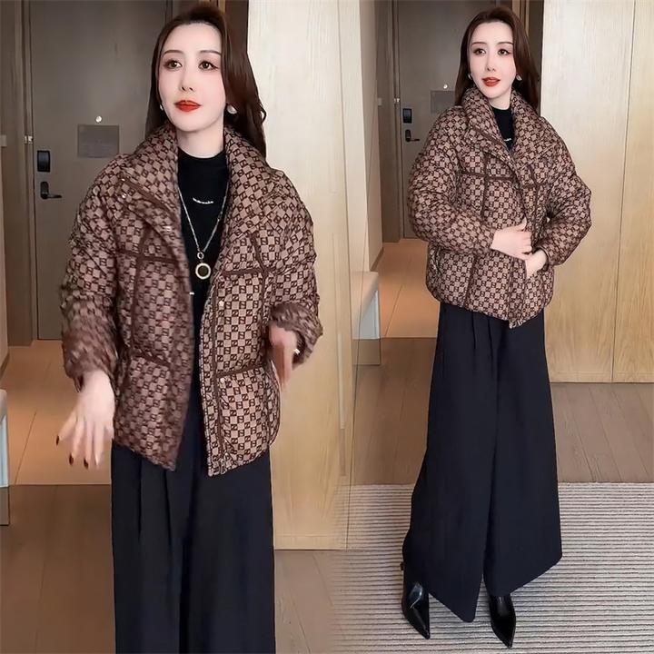 时尚加厚复古棉衣外套女士冬季新款小个子保暖棉袄子百搭洋气棉服