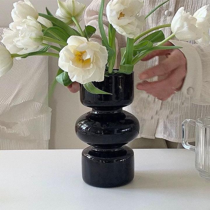 ins风鲜花轻奢网红玻璃花瓶 客厅水培插花桌面装饰品家居房间摆件