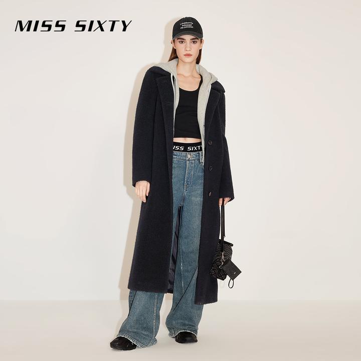 MissSixty呢料冬季大衣女中长款气质韩版外套女热力感