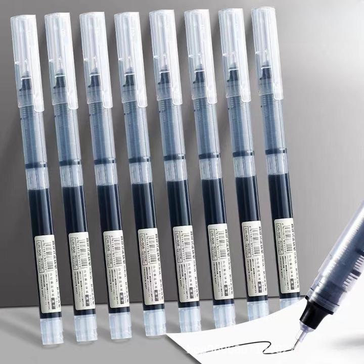 大容量直液笔直液式走珠笔黑色0.5mm中性笔速干签字笔