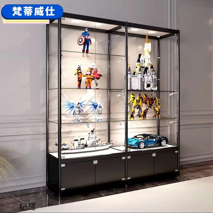 乐高展示柜手办动漫模型钢化玻璃展柜家用礼品奖杯防尘酒柜可定制