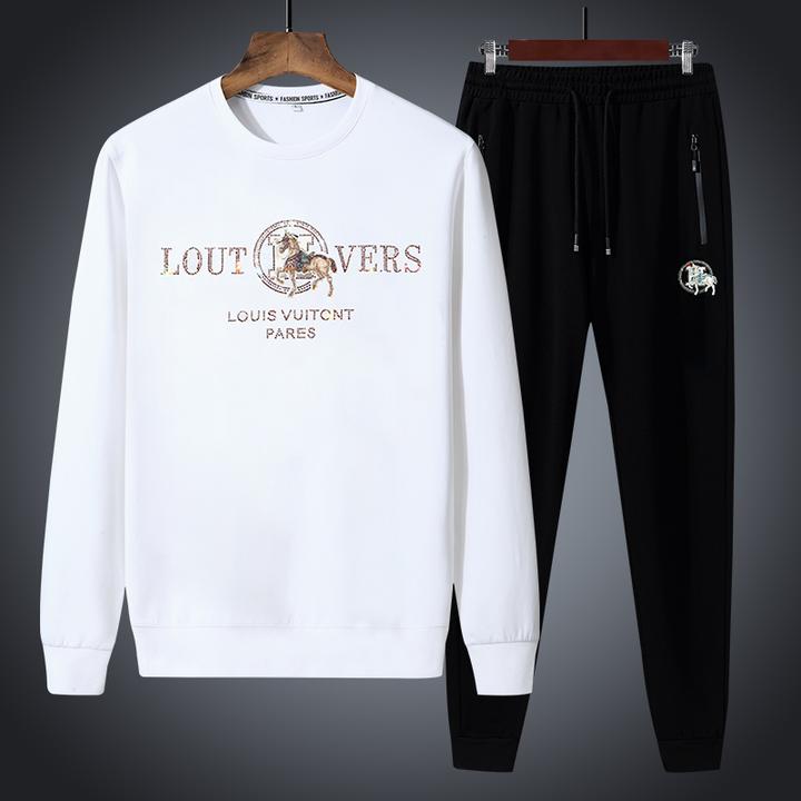 高端男士烫钻卫衣套装休闲春秋款