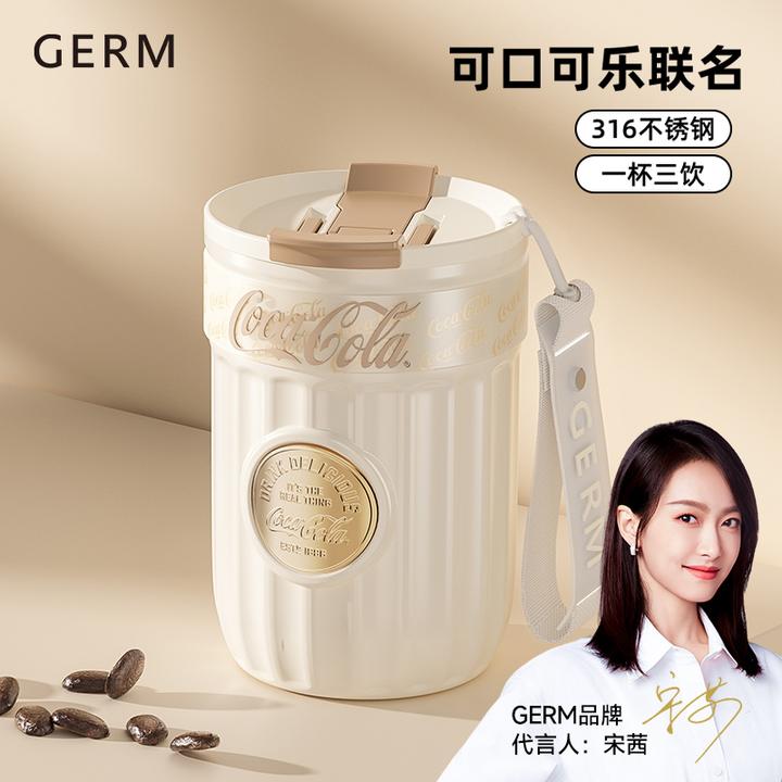 【宋茜推荐】GERM可口可乐咖啡杯保温杯大容量吸管水杯高颜值杯子女