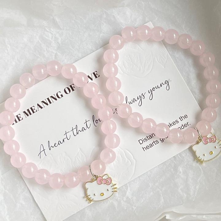 合金手链 可爱hellokitty手链送闺蜜手链甜美少女手环送女友手链