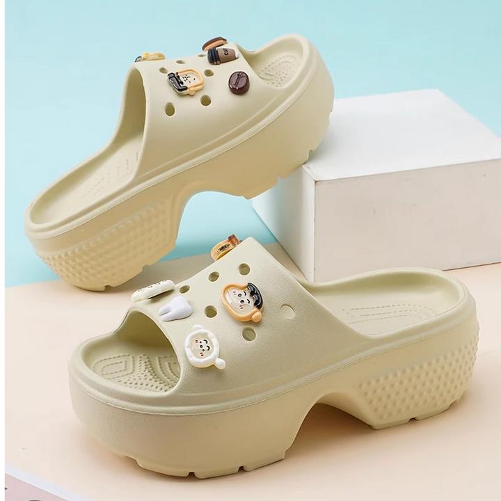 拖鞋女2024新款夏季厚底外穿防滑凉鞋增高软底居家休闲沙滩凉拖