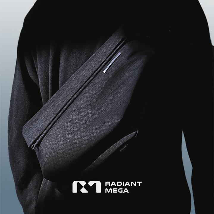 NIID机能斜挎包大容量14寸电脑包男款摄影数码包扩容单肩包R1MEGA