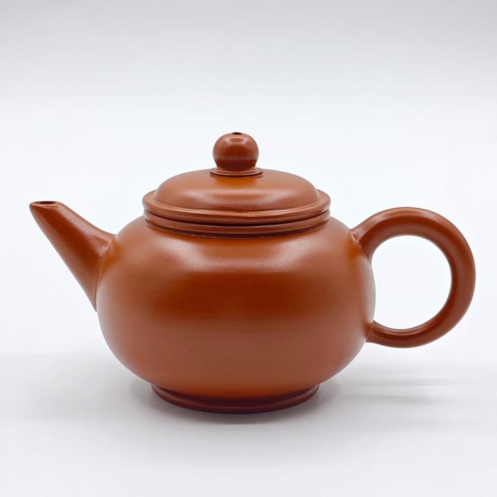 【水平】手拉壶纯手工思亭壶小容量紫砂壶小朱泥梨形壶小秦权茶壶