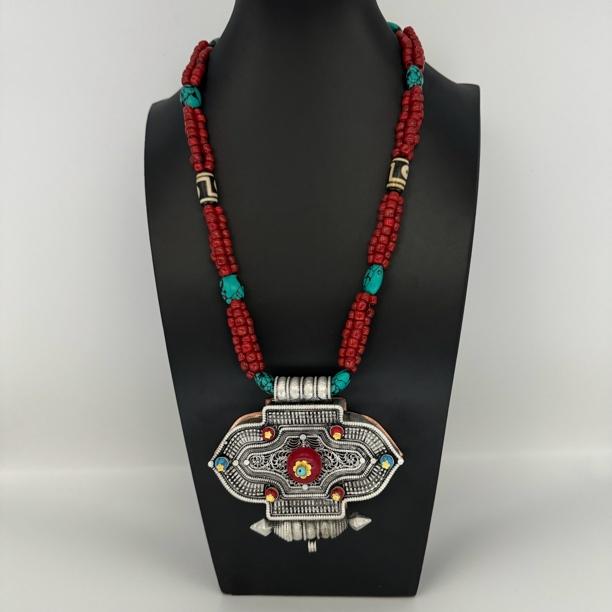 西藏式藏族饰品挂件白铜镀银不掉色藏式吊坠藏装配饰