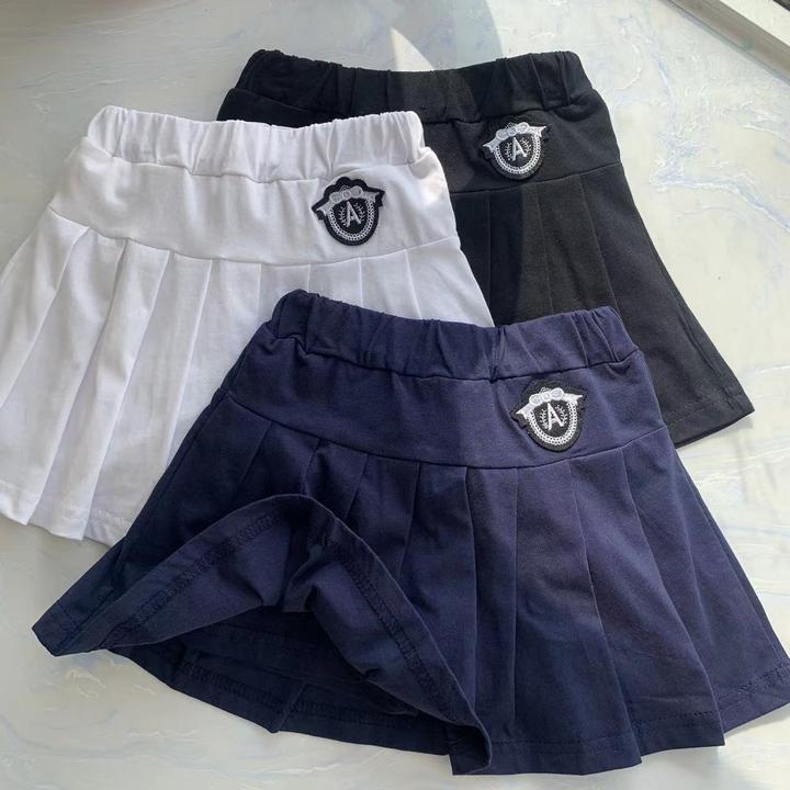 女童百褶裙裤带安全裤裙子百搭夏季防走光半身中大童夏中大小童潮