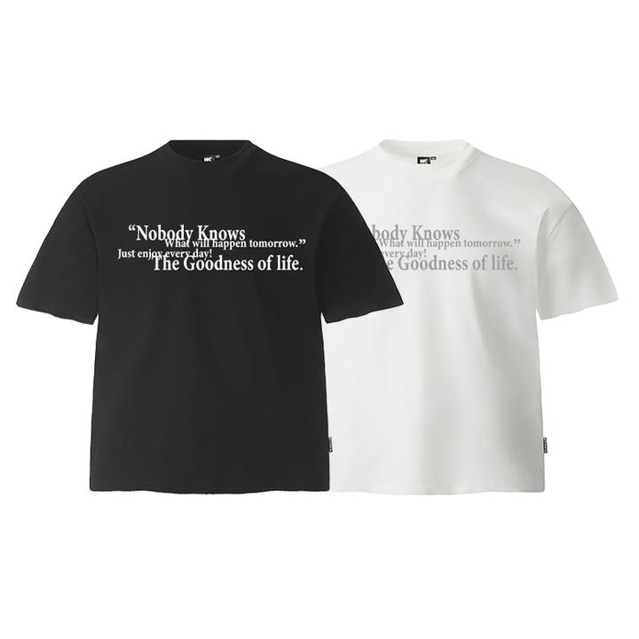 Wildkidz美式短款【生命的美好】标语T恤男女夏季抗紫外线凉感短袖