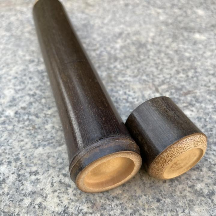 GZ001（邱峰专属）紫竹原竹竹筒茶叶罐（直径2.5-3.5厘米）