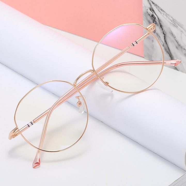 经典款圆框男女可配近视眼镜韩版圆形眼镜架超轻金属眼镜架平光镜