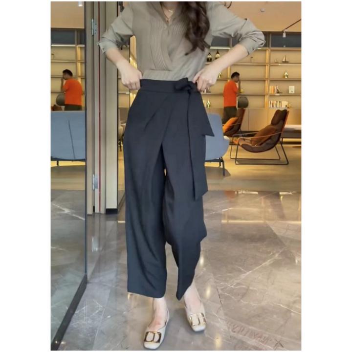 格洛森2025梨型身材宽松显瘦九分休闲裤早秋新款小个子减龄哈伦裤