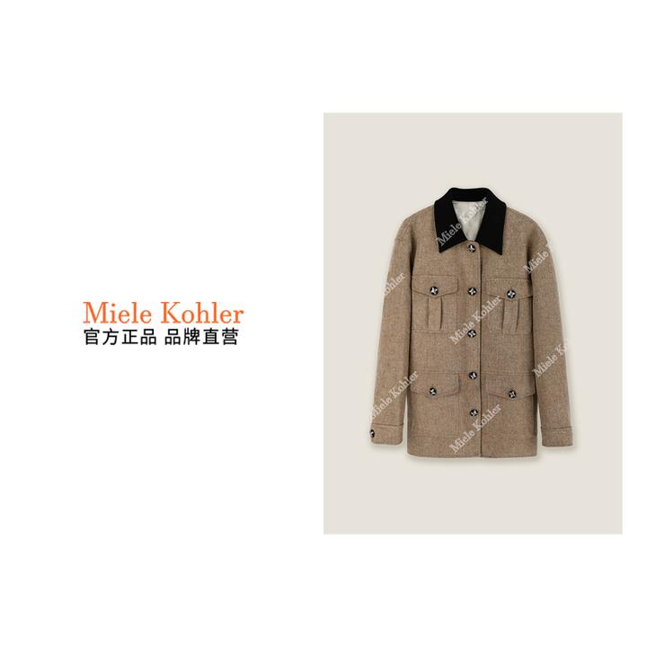 MieleKohler【深冬意威岛】100%绵羊毛+90白鹅绒外套MKOMB59074