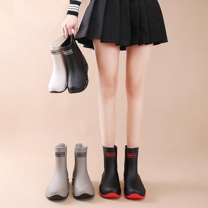 防水雨鞋情侣鞋防滑耐磨胶鞋工作鞋新款时尚厨房缩口男款女士加绒