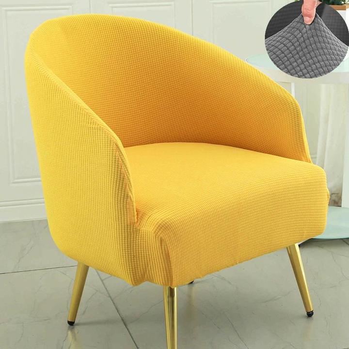 半圆单人沙发套罩全包万能弧形u型休闲小座圈椅儿童2024垫巾盖布