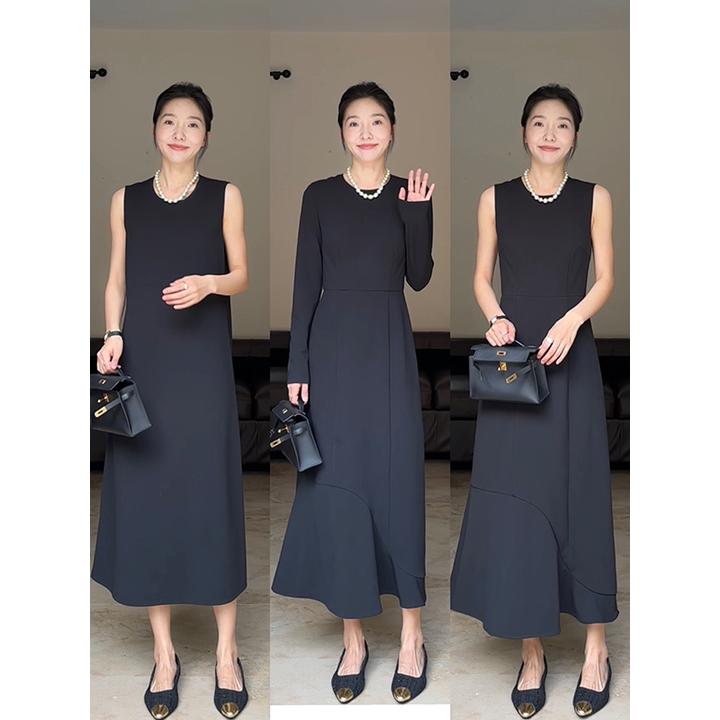 郭九九呢 太古里气质经典西装小黑裙百搭显瘦连衣裙 G923A00190