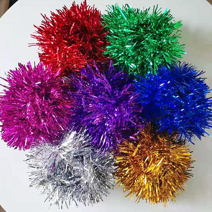 圣诞节庆商场酒店装饰亮彩带学校舞台节庆派对拉花毛条六一装扮