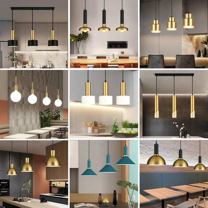 北欧餐厅吊灯三头简约现代卧室床头小吊灯创意网红店铺装饰灯具