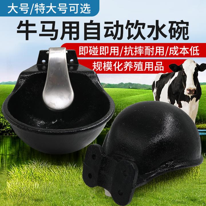 铸铁牛用饮水碗自动铜阀牛马碗式饮水器肉牛自动喝水槽养牛场设备