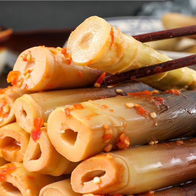 手剥笋开袋即食500gX4袋香辣泡椒脆笋三种口味鲜脆鲜嫩新鲜爽口