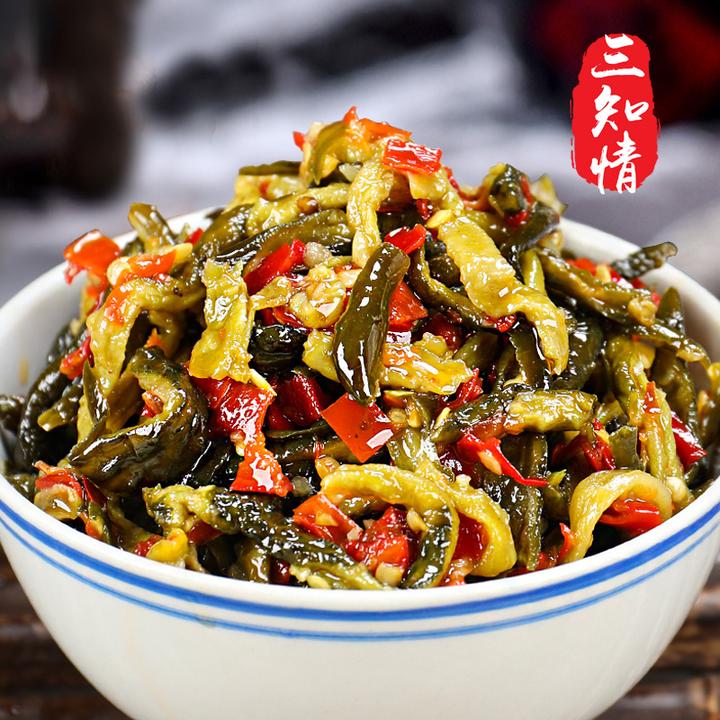 湖南特产小零食脆爽黄瓜皮微辣拌面送粥下饭菜早餐咸菜新鲜即食