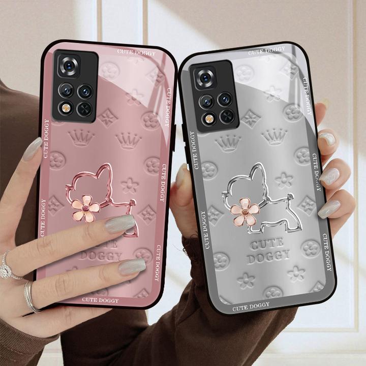 适用于小米红米note11pro手机壳印花萌宠红米note11女款复古保护