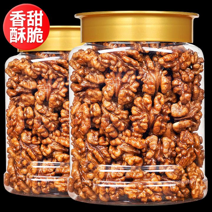 【1罐装】琥珀核桃仁酥脆纸皮核桃肉坚果休闲儿童孕妇零食罐装500g