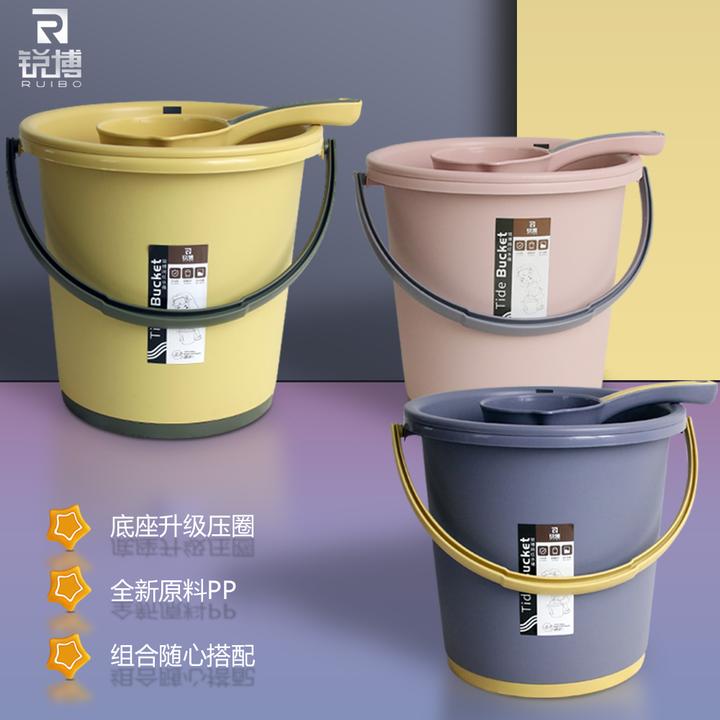 锐博加固压圈家用圆桶水桶塑料盆储水桶脸盆学生洗漱衣桶宿舍