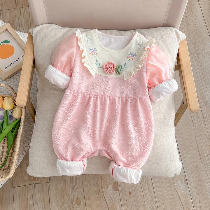 【高能感】2025新款婴儿秋装连体衣超萌洋气女宝宝秋季衣服百天爬服