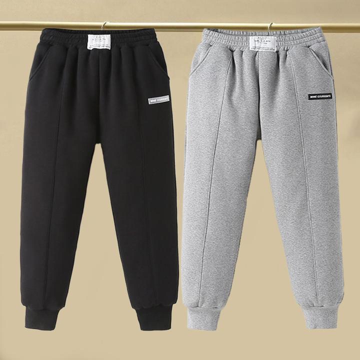 儿童三层加绒加厚棉裤女男童一条过冬季宽松保暖韩版中大童秋冬潮