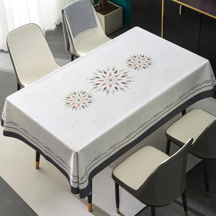 恒钻桌布防水防油防烫免洗高级简约大气餐桌轻奢风家用桌布